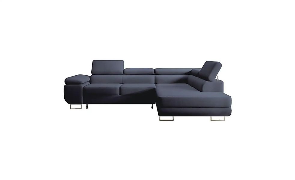 Ecksofa mit Schlaffunktion Stevil ¦ blau ¦ Maße (cm): B: 275 H: 90 Polsterm günstig online kaufen