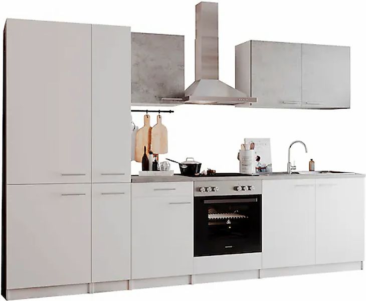 RESPEKTA Küchenzeile »Malia« Breite 300 cm, mit Soft-Close, in exklusiver K günstig online kaufen