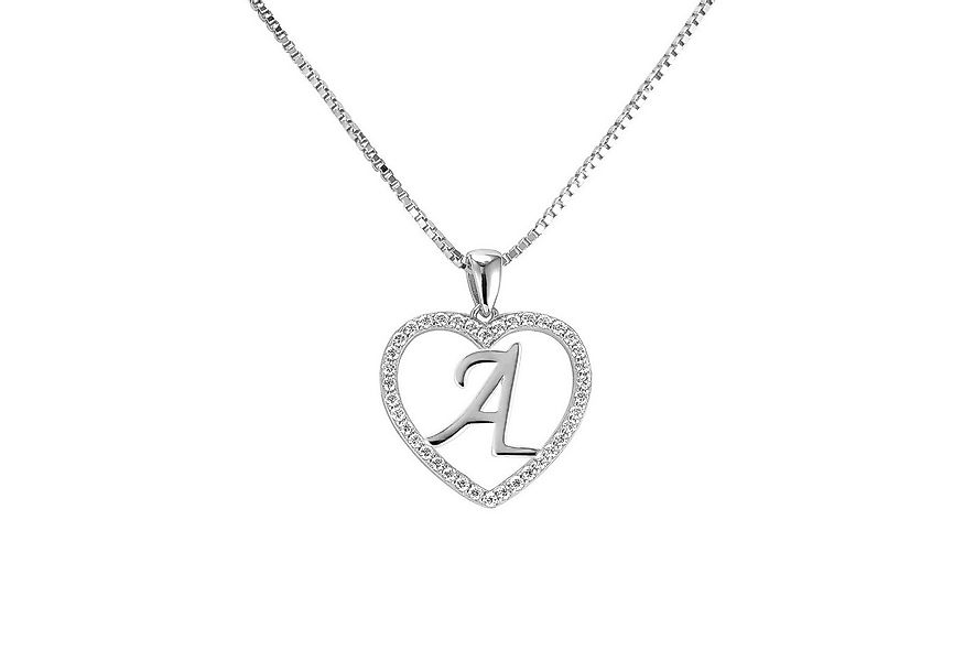 PAVELS Kette mit Anhänger Buchstabenkette Silber, Damen Halskette passend z günstig online kaufen