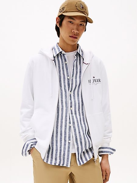 Tommy Hilfiger Kapuzensweatjacke HILFIGER STACKED HOODED günstig online kaufen