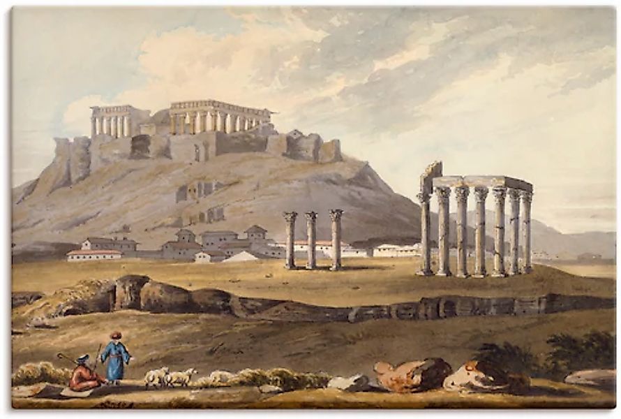 Artland Leinwandbild »Der Tempel des olympischen Zeus« Gebäude 1 Stk. tlg. günstig online kaufen