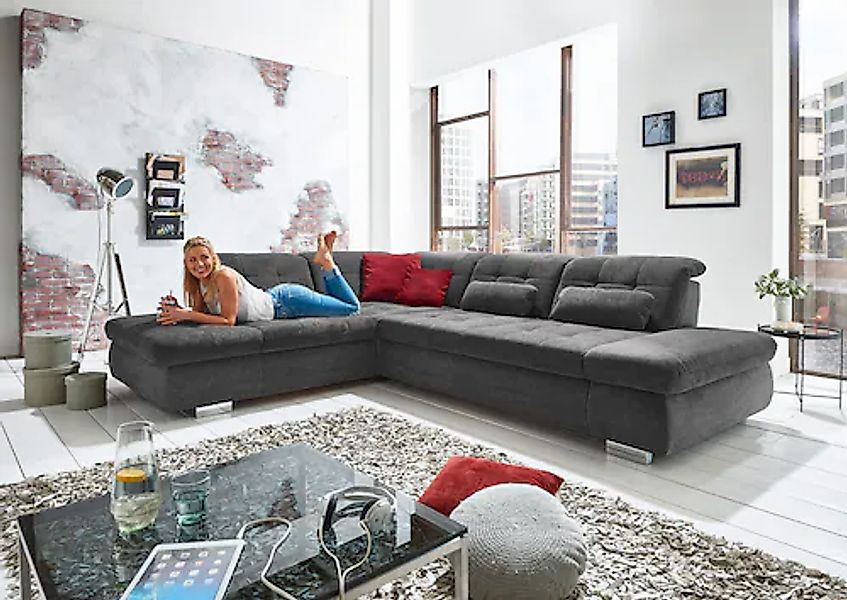 Die PlanBar Ecksofa "MP-IN17004 L-Form, Breite 323 cm, wahlweise weitere Fu günstig online kaufen