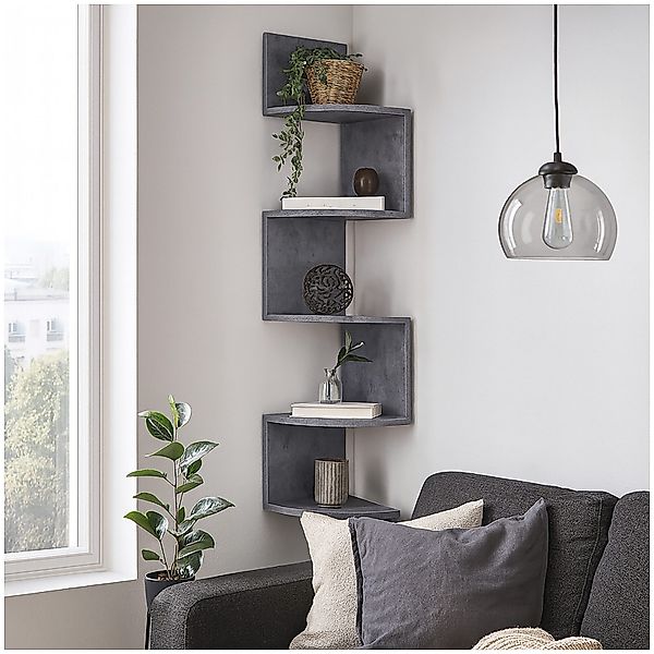HTI-Living Wandregal Eckregal mit 5 Ablageflächern günstig online kaufen