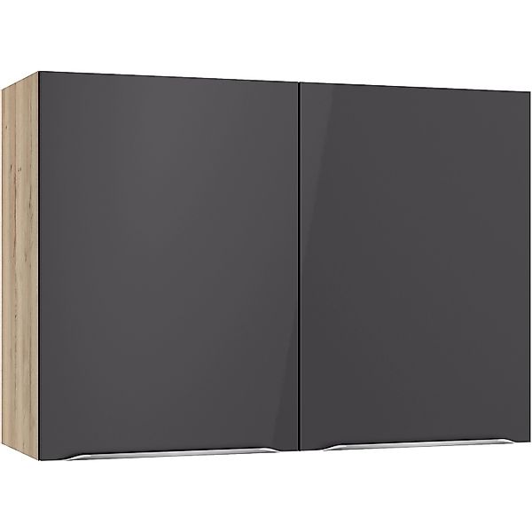 Optifit Küchen-Oberschrank Linus984 100 x 70,4 x 34,9 cm Anthrazit-Wildeich günstig online kaufen