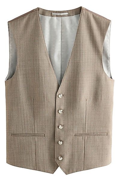 Next Anzugweste Gestreifte Anzugweste mit Fischgratmuster (1-tlg) günstig online kaufen