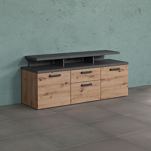 Home affaire TV-Schrank "Ambres", (1 St.), Lowboard inklusive Aufsatz in Ei günstig online kaufen