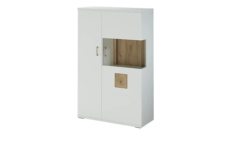 uno Highboard  Topeka ¦ weiß ¦ Maße (cm): B: 90 H: 142 T: 37.0 Kommoden & S günstig online kaufen