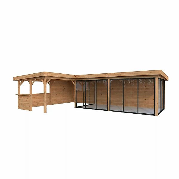 Palmako Pavillon Lenna Set 421 Slide Braun Tauchgrundiert 876 cm x 588 cm F günstig online kaufen