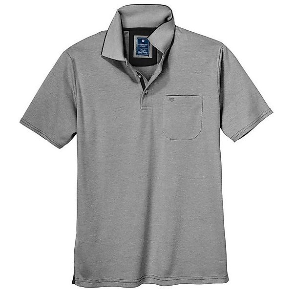 Redmond Poloshirt Große Größen Poloshirt grau melange "Wash & Wear" Redmond günstig online kaufen