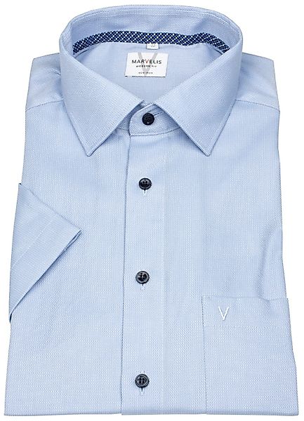 MARVELIS Kurzarmhemd Modern Fit leicht tailliert günstig online kaufen
