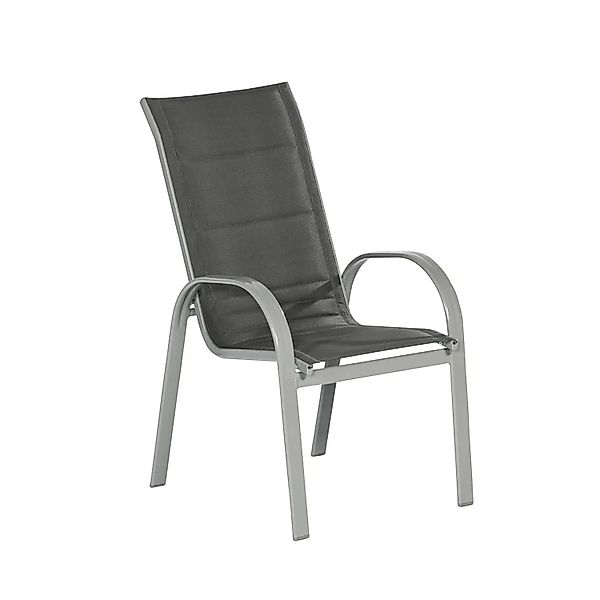 MERXX Stapelstuhl Amalfi Deluxe (Set, 2 St), 2er Set, Alu/Textil, stapelbar günstig online kaufen