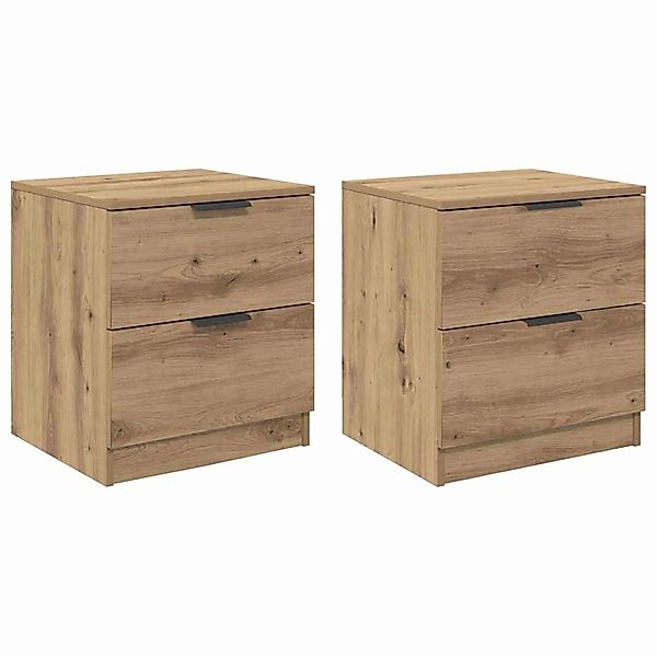 vidaXL Nachttisch 2 Stk Artisan-Eiche 45 x 39 x 50 cm Holzwerkstoff 880508 günstig online kaufen