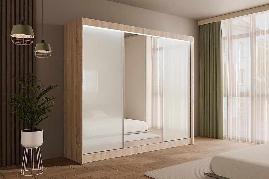 ALTDECOR Schiebetürenschrank VESLI (Kleiderschrank Garderobenschrank mit vi günstig online kaufen