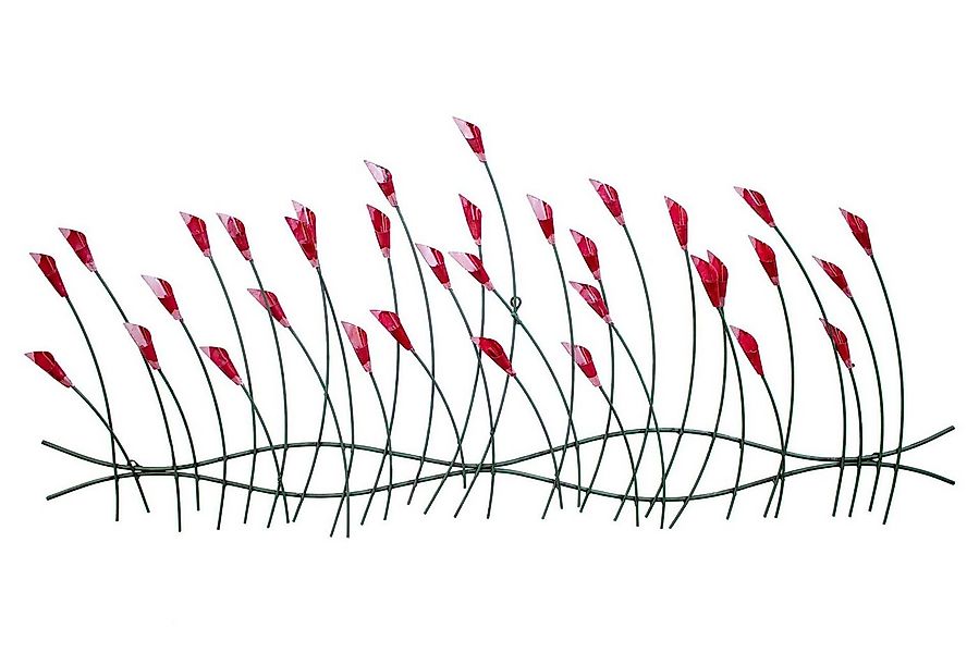 KUNSTLOFT Wanddekoobjekt Verspielte Blumen 123x55x5 cm, handgefertigte Wand günstig online kaufen