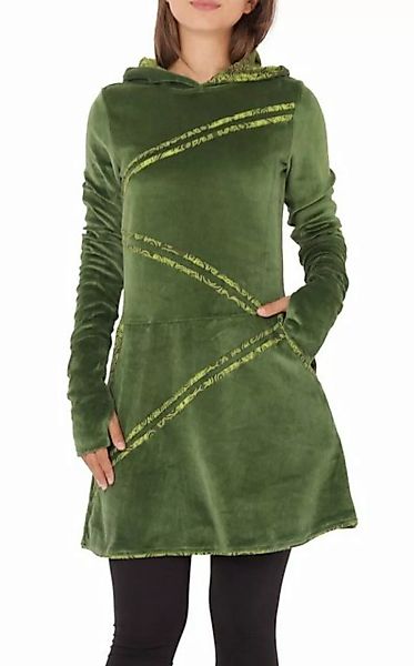 PUREWONDER Samtkleid Winterkleid dr18 mit Kapuze günstig online kaufen