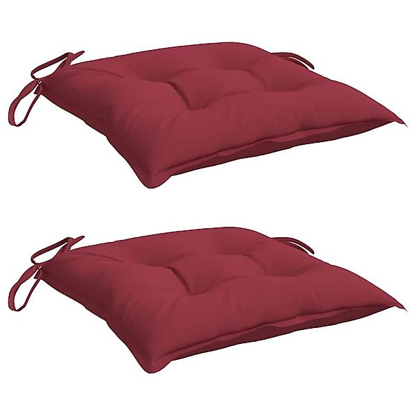 vidaXL Sitzauflage Palettenkissen 2 Stk. Weinrot günstig online kaufen