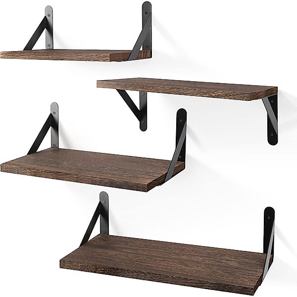 OKWISH Wandregal 4er Set Wandregale Holz günstig online kaufen