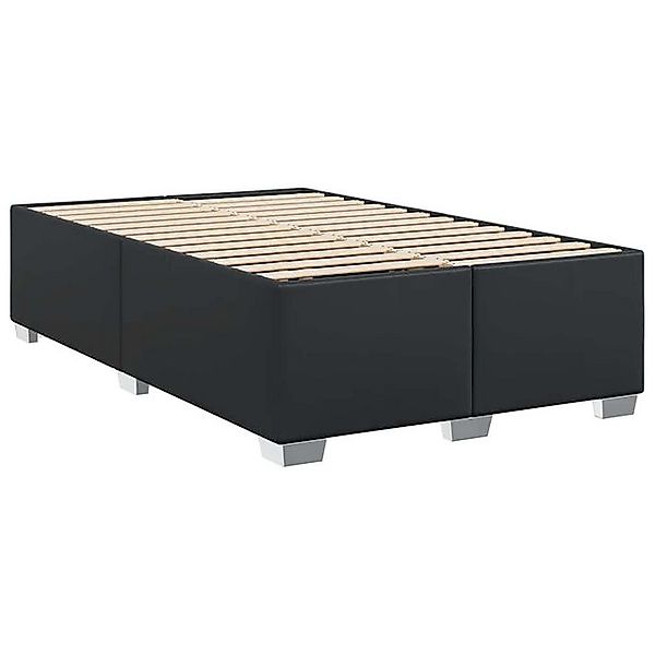 vidaXL Bett Bettgestell ohne Matratze Schwarz 137x190 cm Kunstleder günstig online kaufen