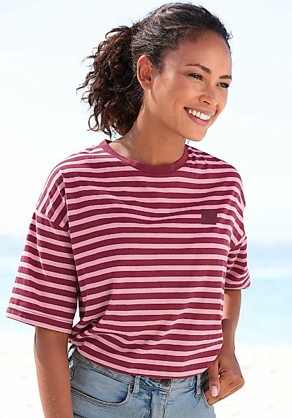 Elbsand T-Shirt "Kia" mit halblangen Ärmeln uns Streifenoptik günstig online kaufen