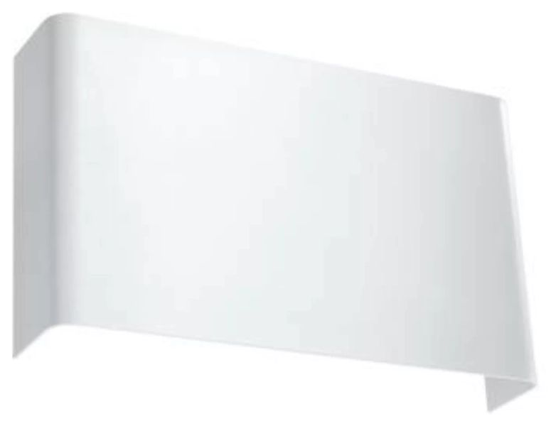 Wandlampe Weiß Metall eckig Modern flach SPURIA günstig online kaufen