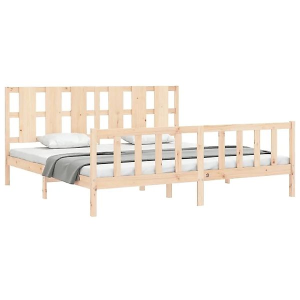 vidaXL Massivholzbett ohne Matratze 200x200 cm Kiefer 3192251 günstig online kaufen
