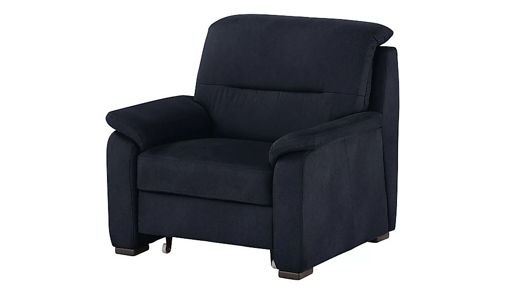 meinSofa Sessel mit ausziehbarem Hocker - blau - 100 cm - 92 cm - 95 cm - P günstig online kaufen