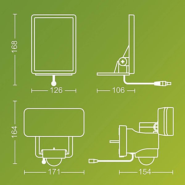 Philips LED-Solar-Außenstrahler Tylus, schwarz 3.000K Sensor günstig online kaufen