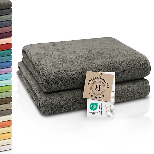 ZOLLNER Badetücher, Walkfrottier (2-St), 100 x 150 cm, 100% Baumwolle, vom günstig online kaufen