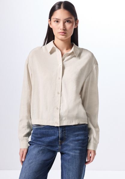 STREET ONE STUDIO Hemdbluse mit Elastiksaum günstig online kaufen