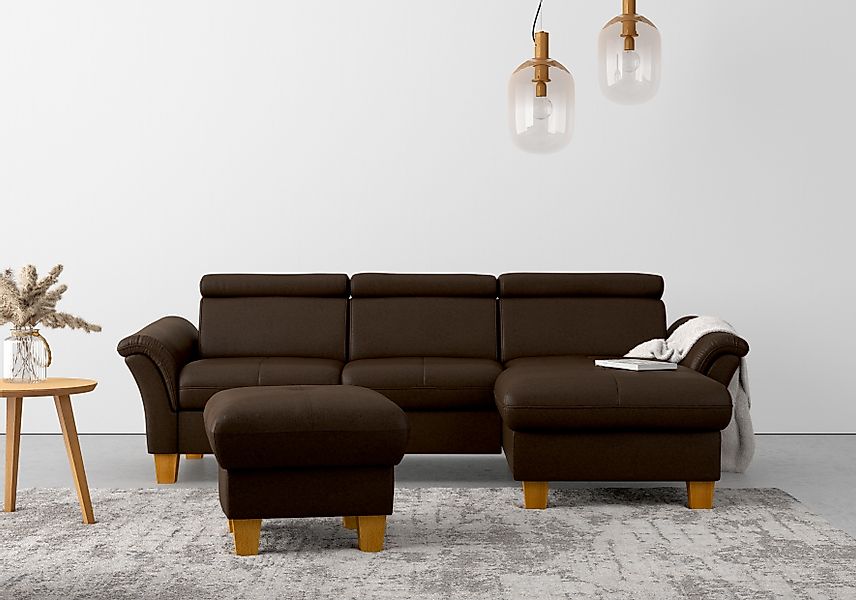 Home affaire "Lindgren L-Form" wahlweise mit Bett mit klappbaren Rollen, Ka günstig online kaufen