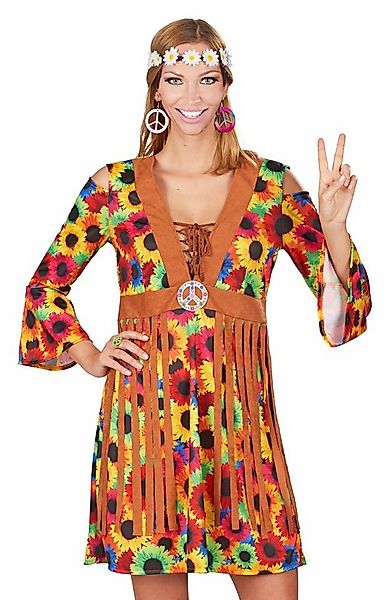 andrea-moden Kostüm Hippie Damen Kostümkleid 'Sunny' mit Fransen günstig online kaufen