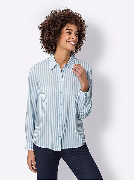 Sieh an! Klassische Bluse Hemdbluse Langarm günstig online kaufen