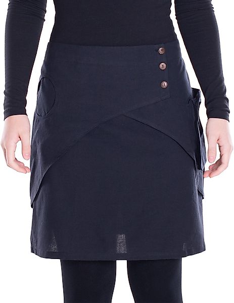 Vishes Minirock Damen Mini-Rock Baumwolle A-Linie günstig online kaufen