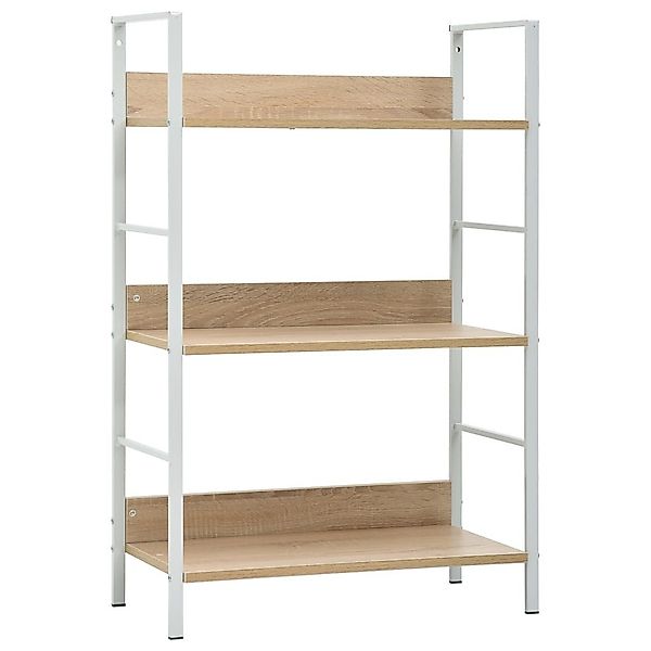 vidaXL Bücherregal Bücherregal 3 Regalböden Eiche günstig online kaufen
