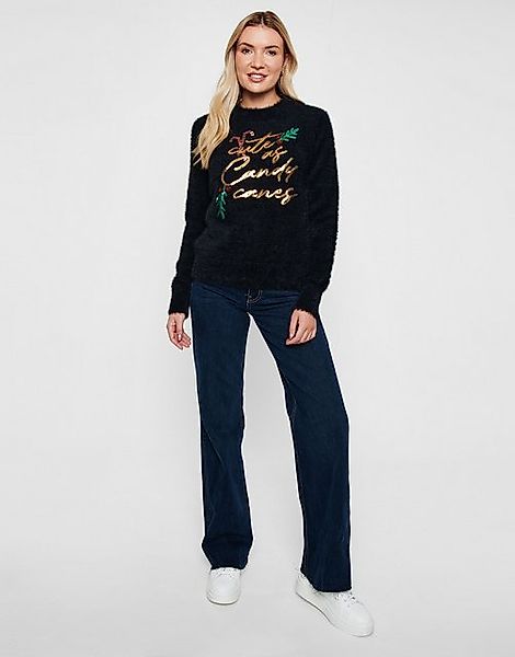 Threadbare Rundhalspullover Candy Canes (1-tlg) mit weihnachtlichem Motiv günstig online kaufen