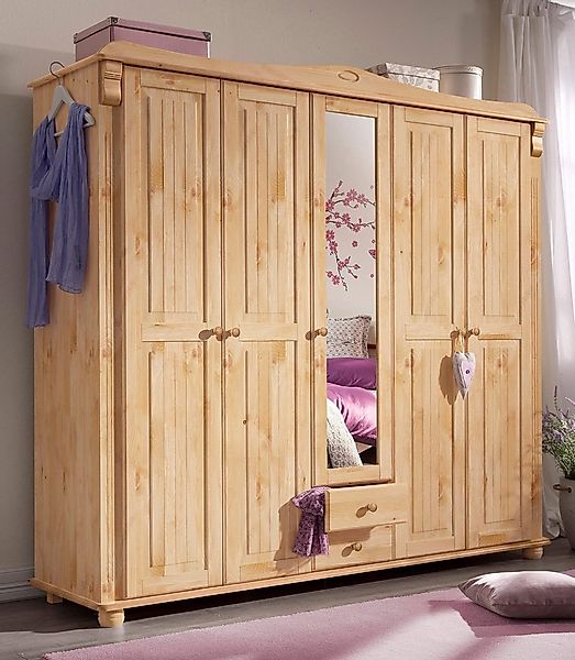 Home affaire Kleiderschrank "Adele", (4 Breiten: 92/130/169/207 H/T ca. 191 günstig online kaufen
