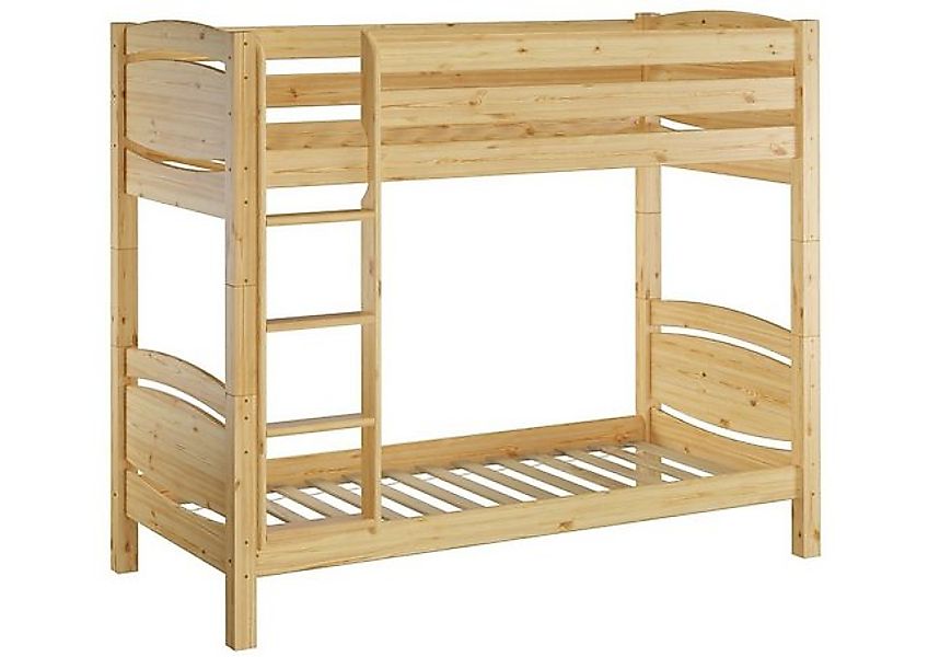ERST-HOLZ Etagenbett Etagenbett 90 x 200 Kiefer massiv mit Rollrosten günstig online kaufen