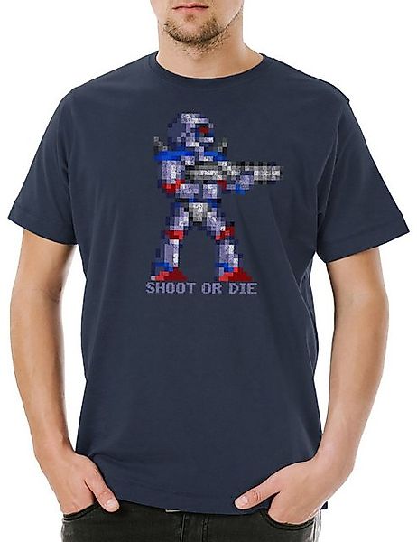 Urban Backwoods Print-Shirt Shoot Or Die Herren T-Shirt Turrican Game Sprit günstig online kaufen