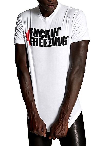 Dsquared2 Print-Shirt Dsquared2 Icon Fuckin´ Freezing T-Shirt Weiß Herren günstig online kaufen