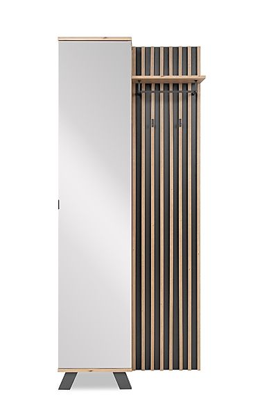 Finori Kompaktgarderobe in Dekor Artisan Oak günstig online kaufen