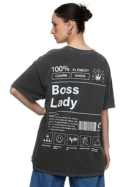 Worldclassca T-Shirt Worldclassca Oversized Print GIRL BOSS T-Shirt lang So günstig online kaufen