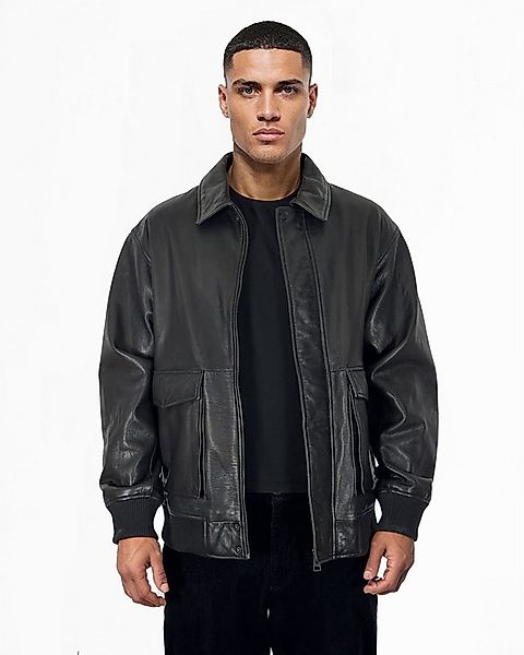 trueprodigy Lederjacke Ryder Oversizejacke mit aufgesetzte Taschen günstig online kaufen