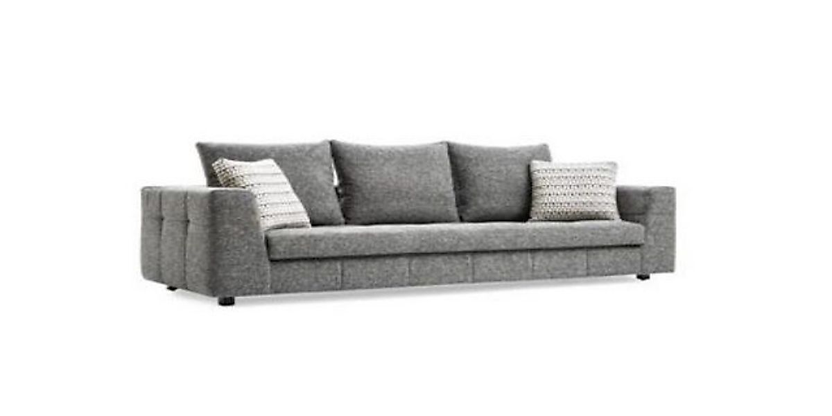 Xlmoebel Sofa Hochwertiges Viersitzer-Sofa aus Stoff im modernen grauen Des günstig online kaufen