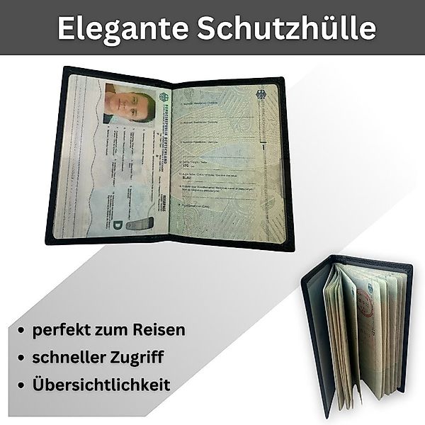 Fomax Dokumententasche - Reisepass-Hülle, Hochwertige Schutzhülle aus echte günstig online kaufen
