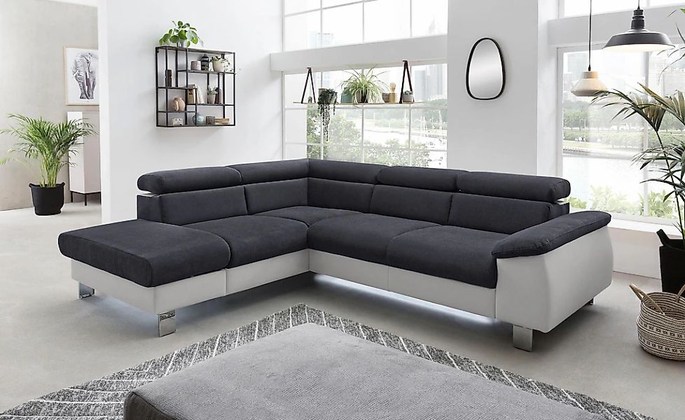 COTTA Polstergarnitur "Komaris L-Form", (Set), Set bestehend aus: Ecksofa m günstig online kaufen