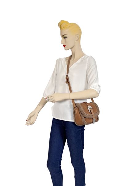 COLLEZIONE ALESSANDRO Umhängetasche "Cowgirl" im Western Style mit Teddy-Fe günstig online kaufen