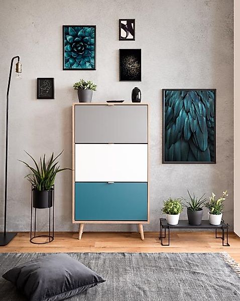 Schuhschrank  Cabia ¦ holzfarben ¦ Maße (cm): B: 70 H: 127 T: 24.0 Garderob günstig online kaufen