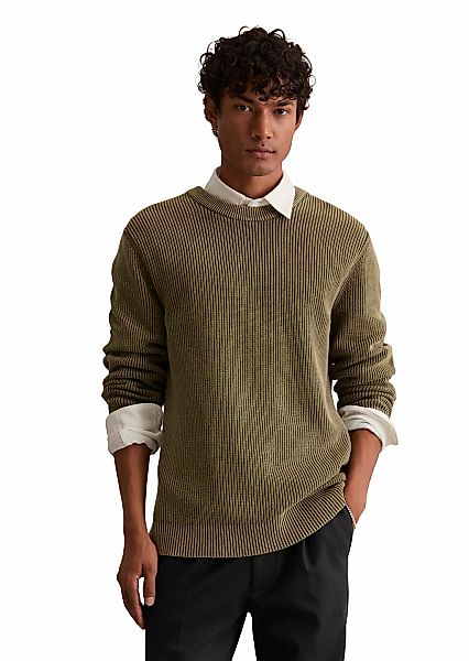Marc OPolo DENIM Rundhalspullover "loose fit mit speziellem Farbeffekt" günstig online kaufen
