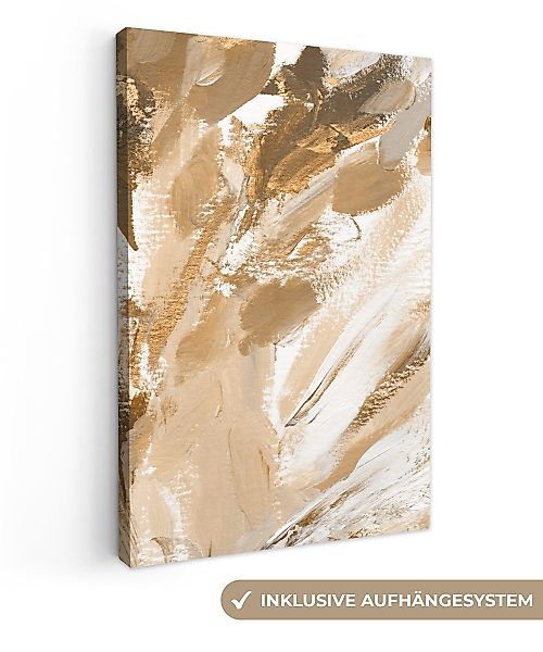 OneMillionCanvasses® Leinwandbild Farbe - Gold - günstig online kaufen