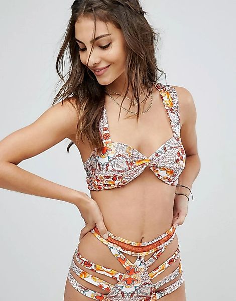 Somedays Lovin –Sun Drenched – Trägerloses Bikinioberteil-Mehrfarbig günstig online kaufen